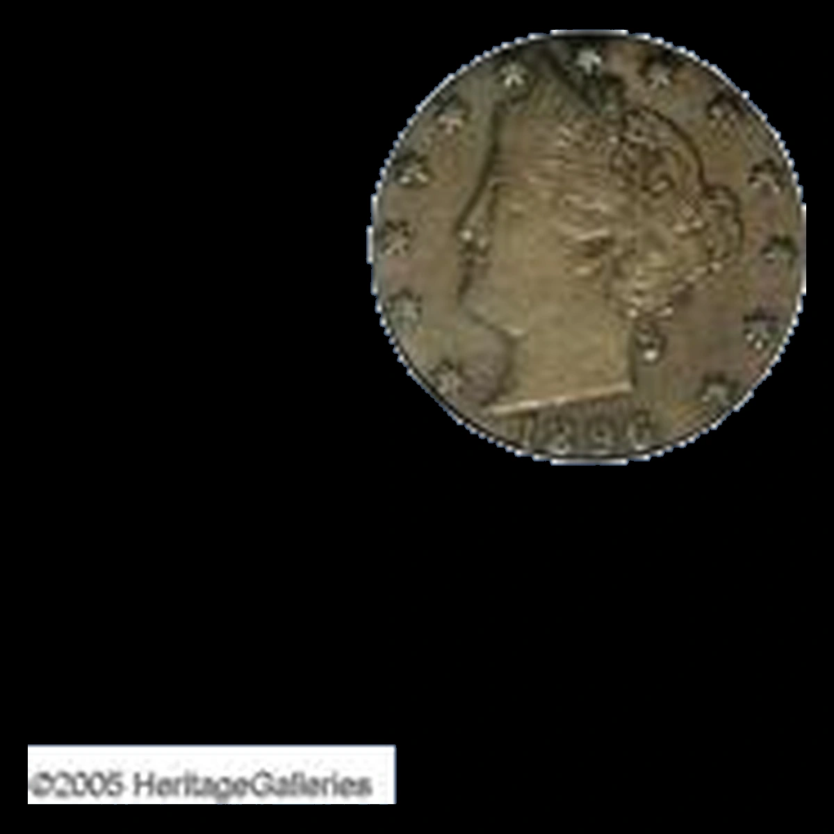 1896 Liberty Nickel: Wrong Planchet