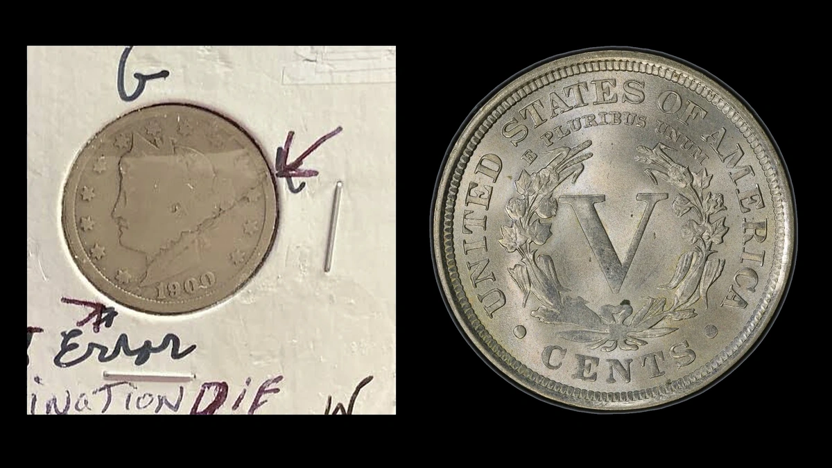 1900 Nickel Errors — error coin photographs