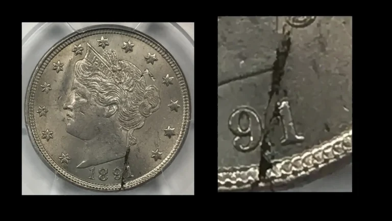 1891 Nickel Errors — error coin photographs
