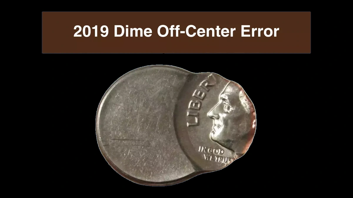 2019 Roosevelt Dime: Off-Center Strike