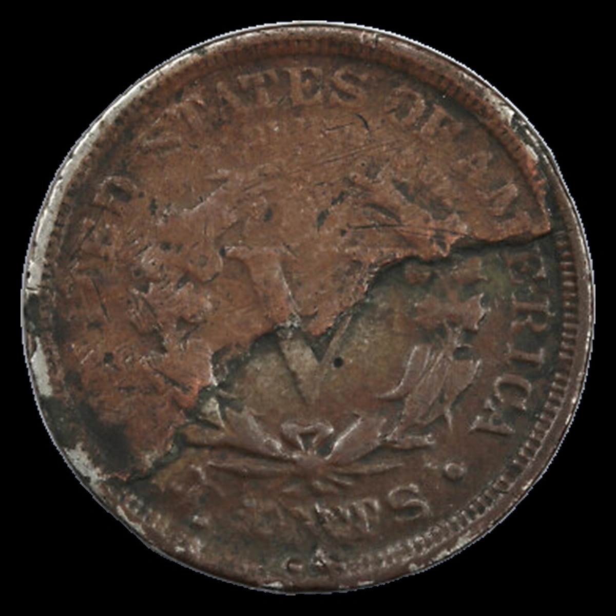 1904 Liberty Nickel: Lamination / Split Planchet