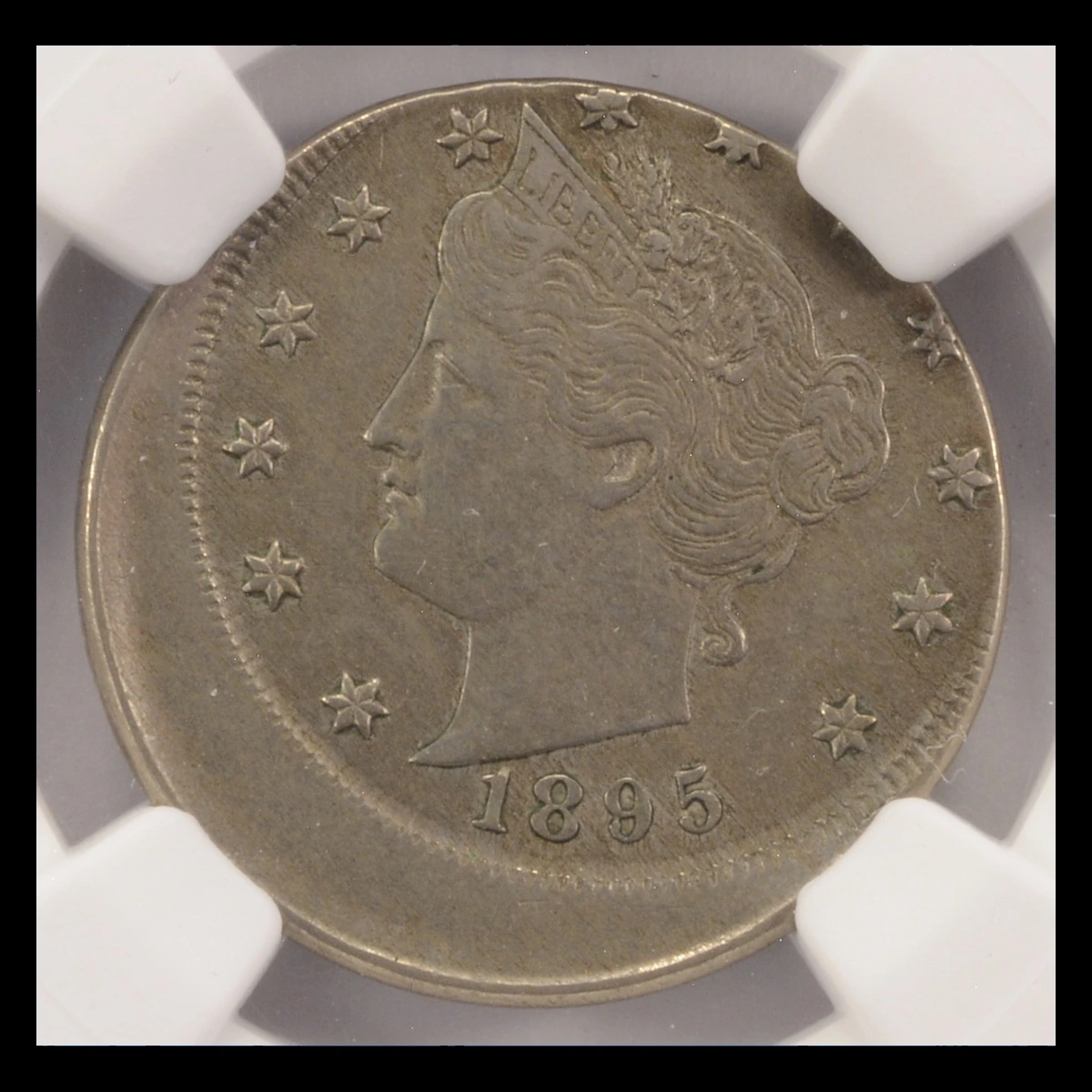 1895 Liberty Nickel: Off-Center Strike