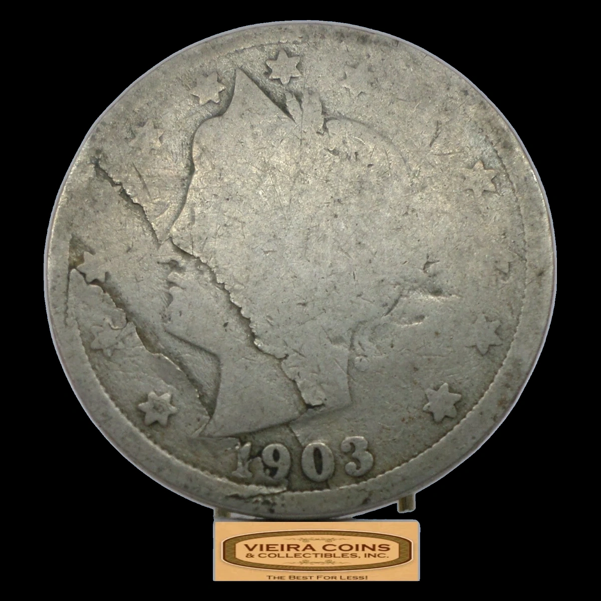 1903 Liberty Nickel: Lamination