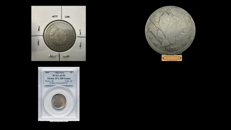 1903 Nickel Errors — error coin photographs