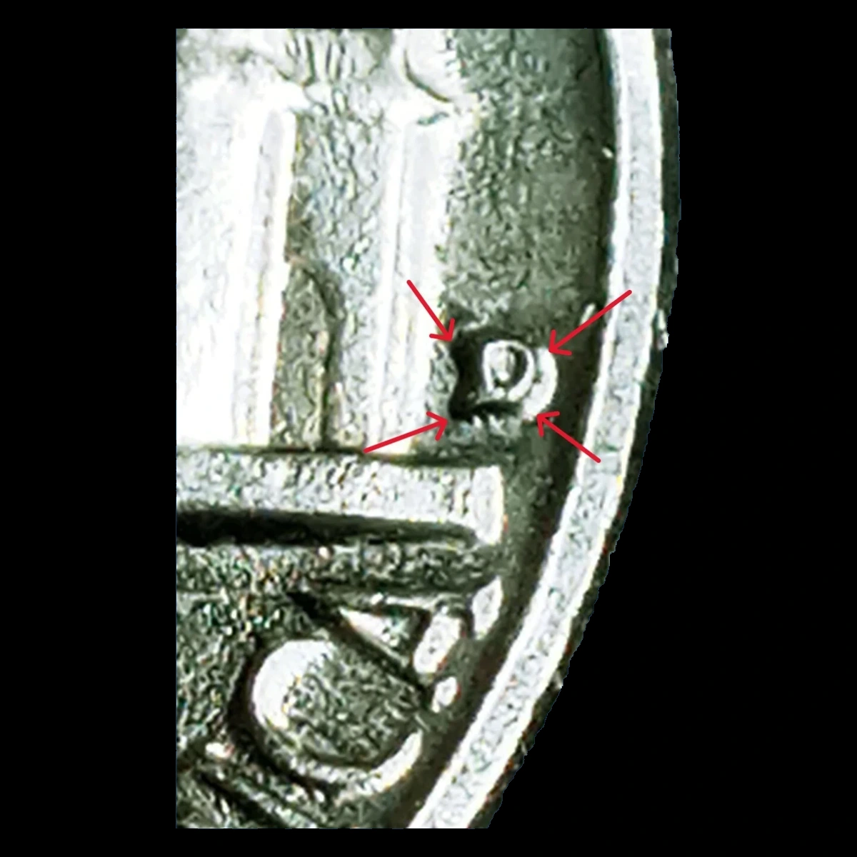 1962 Jefferson Nickel: Repunched Mintmark
