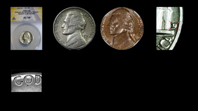 1962 Nickel Errors — error coin photographs