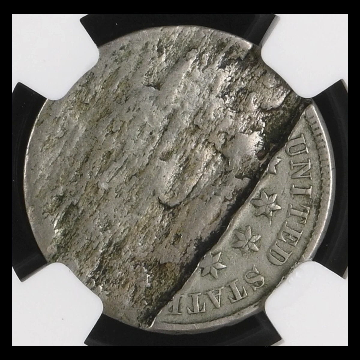 1872 Shield Nickel: Lamination