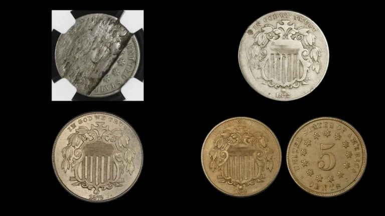 1872 Nickel Errors — error coin photographs