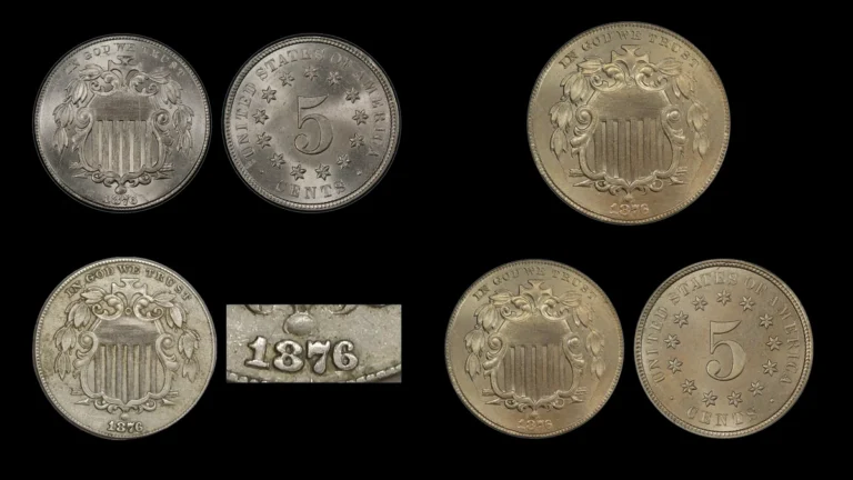 1876 Nickel Errors — error coin photographs