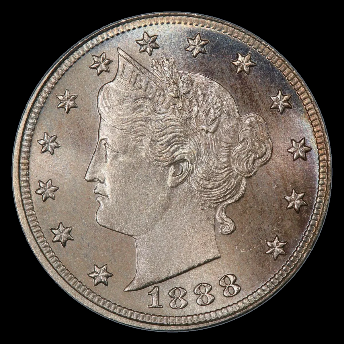 1888 Liberty Nickel: Doubled Die Obverse