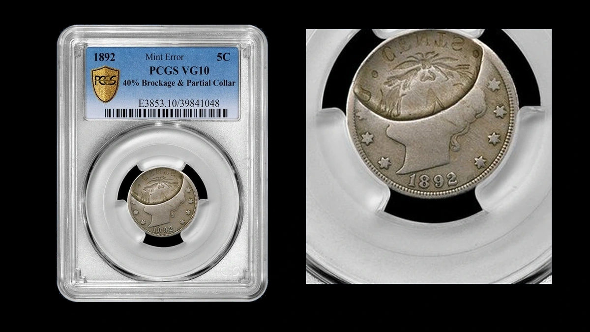 1892 Nickel Errors — error coin photographs