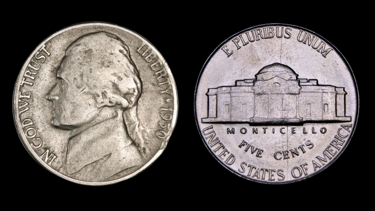 1950 Nickel Errors — error coin photographs