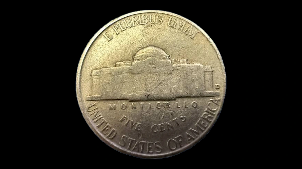 1954 Jefferson Nickel: Lamination