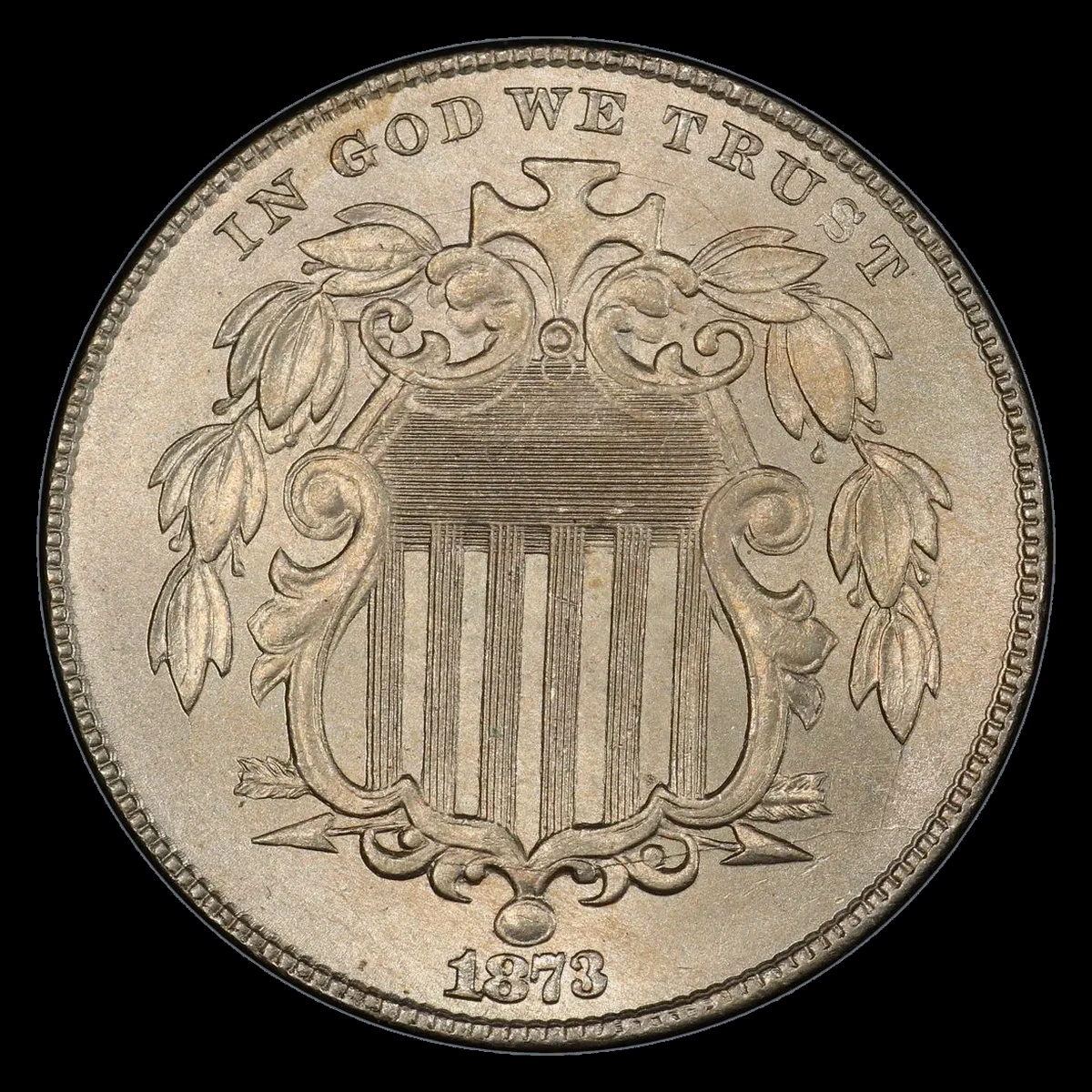 1873 Shield Nickel: Doubled Die Obverse