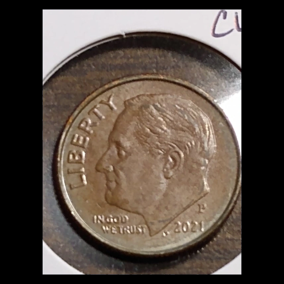 2021 Roosevelt Dime: Missing Clad Layer