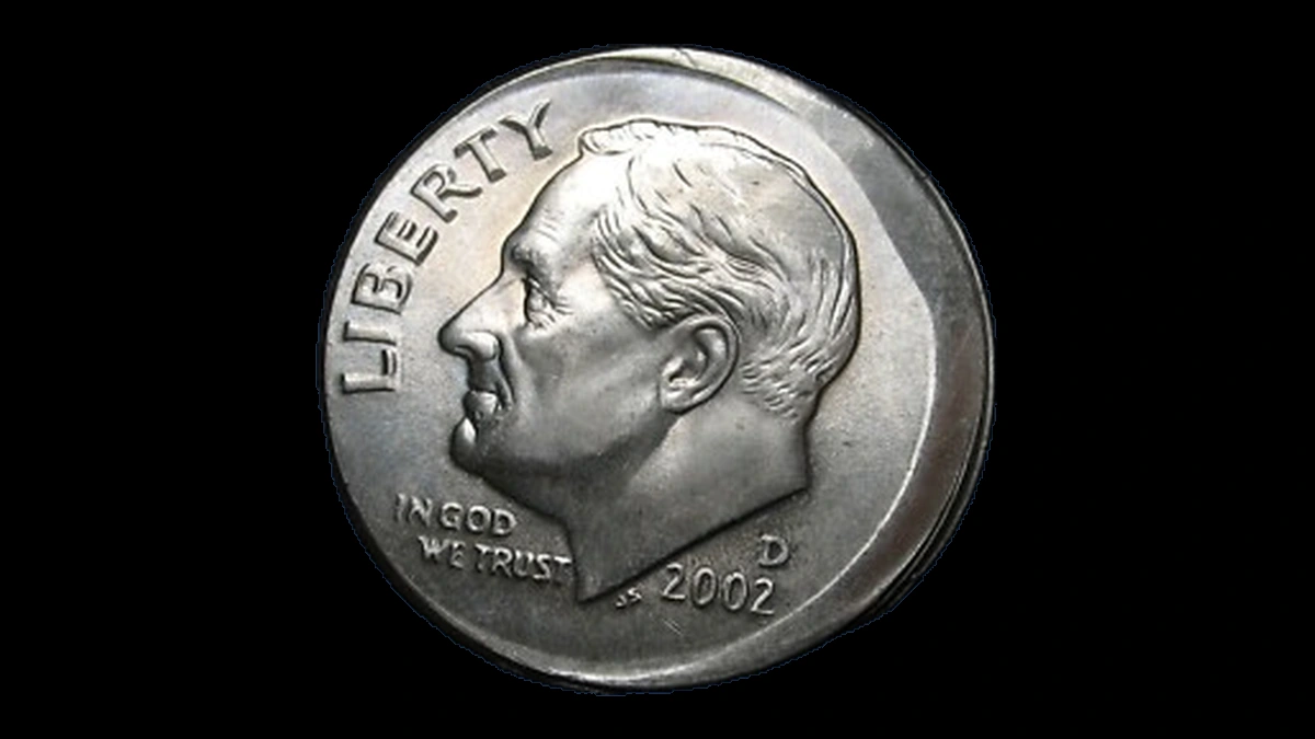 2002 Roosevelt Dime: Partial Collar
