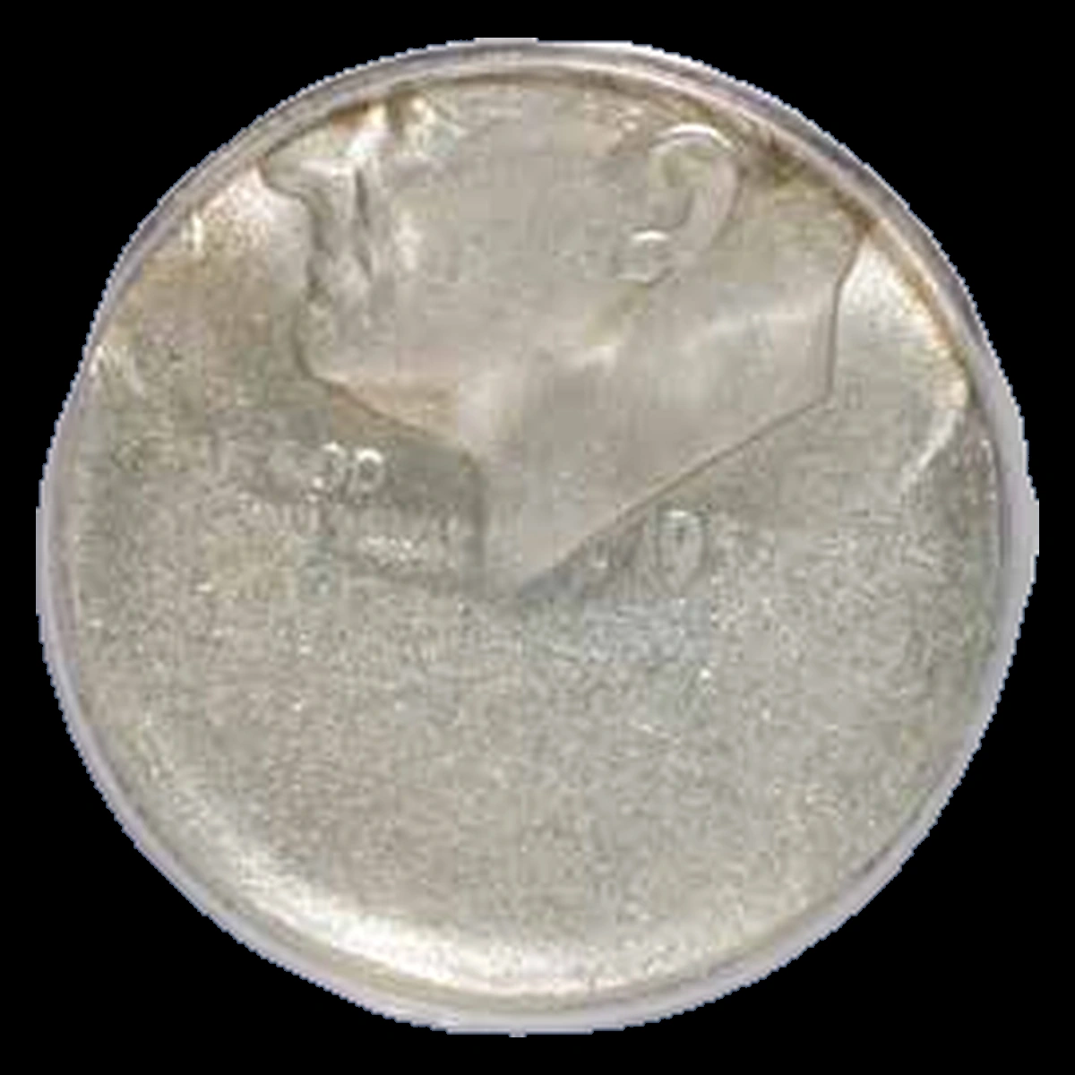 1951 Roosevelt Dime: Off-Center Strike
