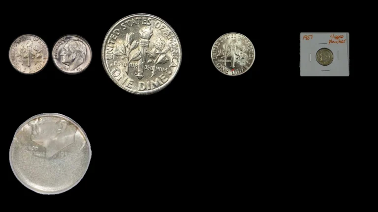 1951 Dime Errors — error coin photographs