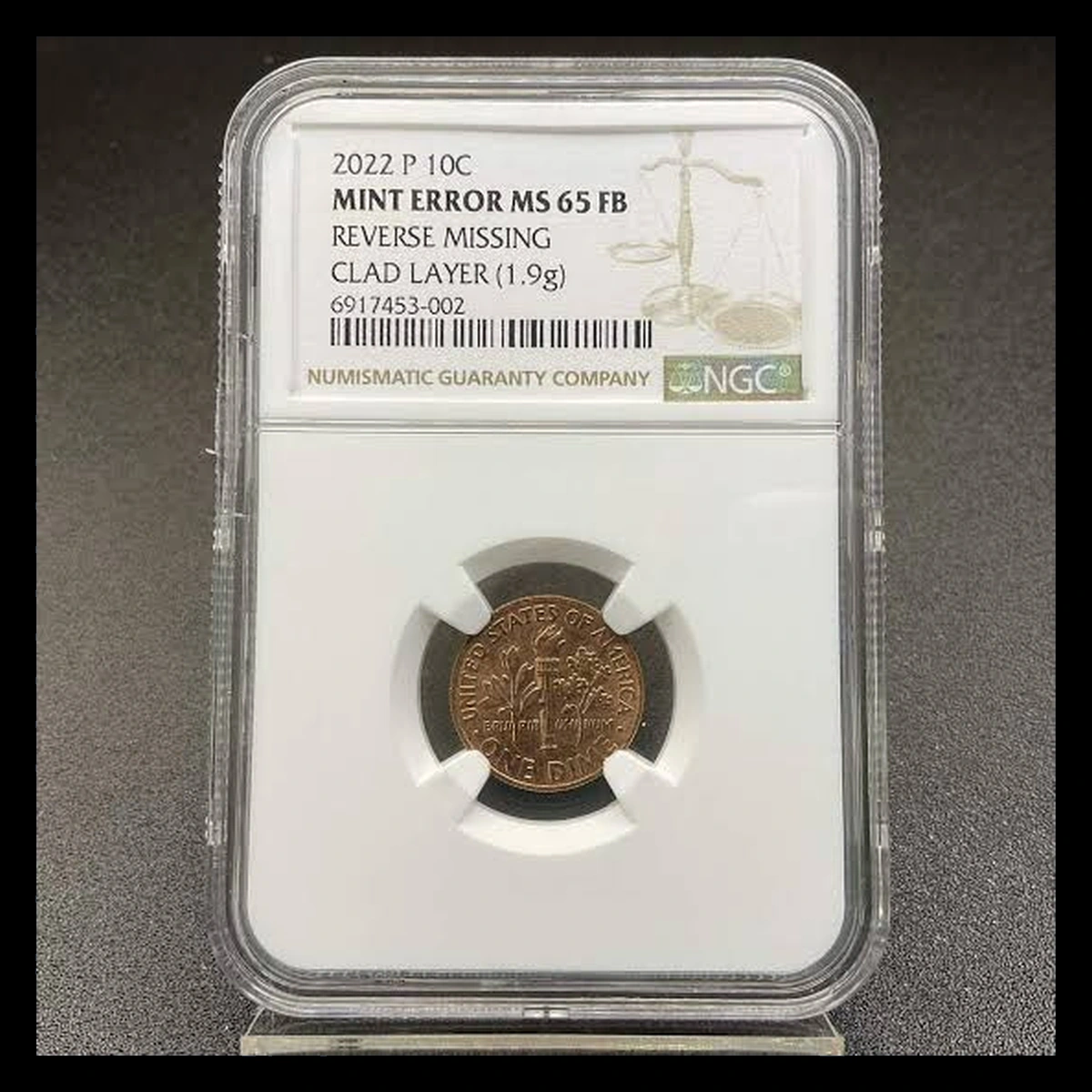 2022 Roosevelt Dime: Missing Clad