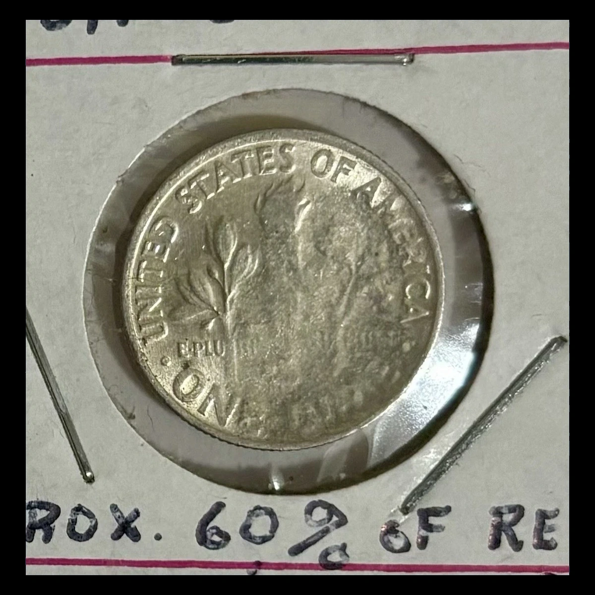 1964 Roosevelt Dime: Strike-Through