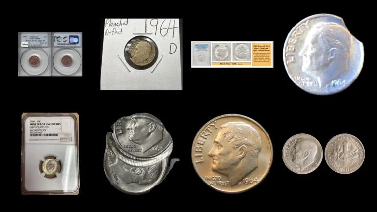 1964 Dime Errors — error coin photographs