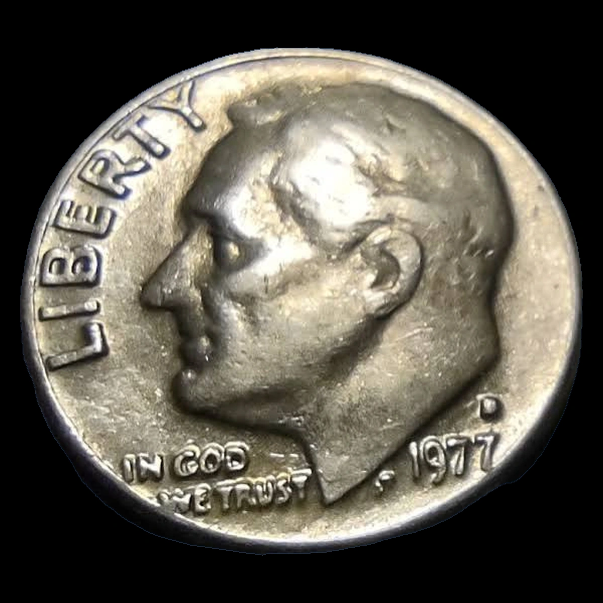 1977 Roosevelt Dime: Doubled Die Reverse