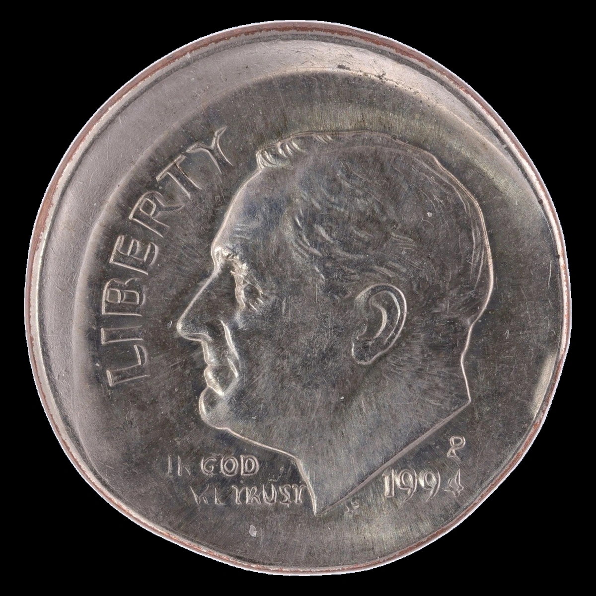 1994 Roosevelt Dime: Brockage and Broadstrike