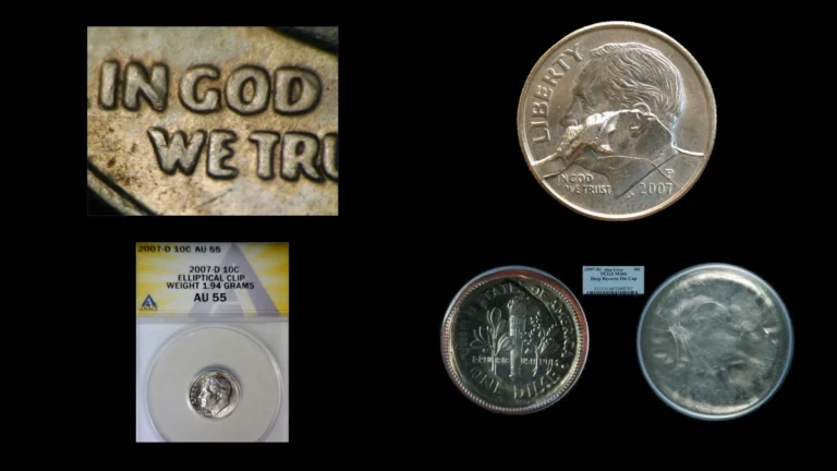 2007 Dime Errors — error coin photographs