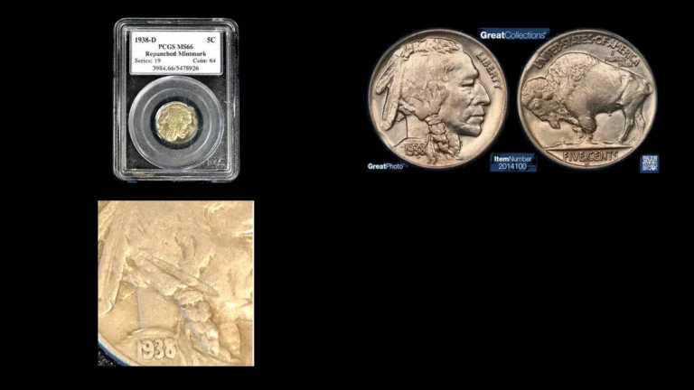 1938 Buffalo Nickel Errors — error coin photographs