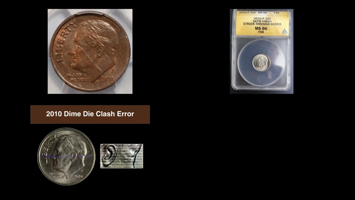 2010 Dime Errors — error coin photographs