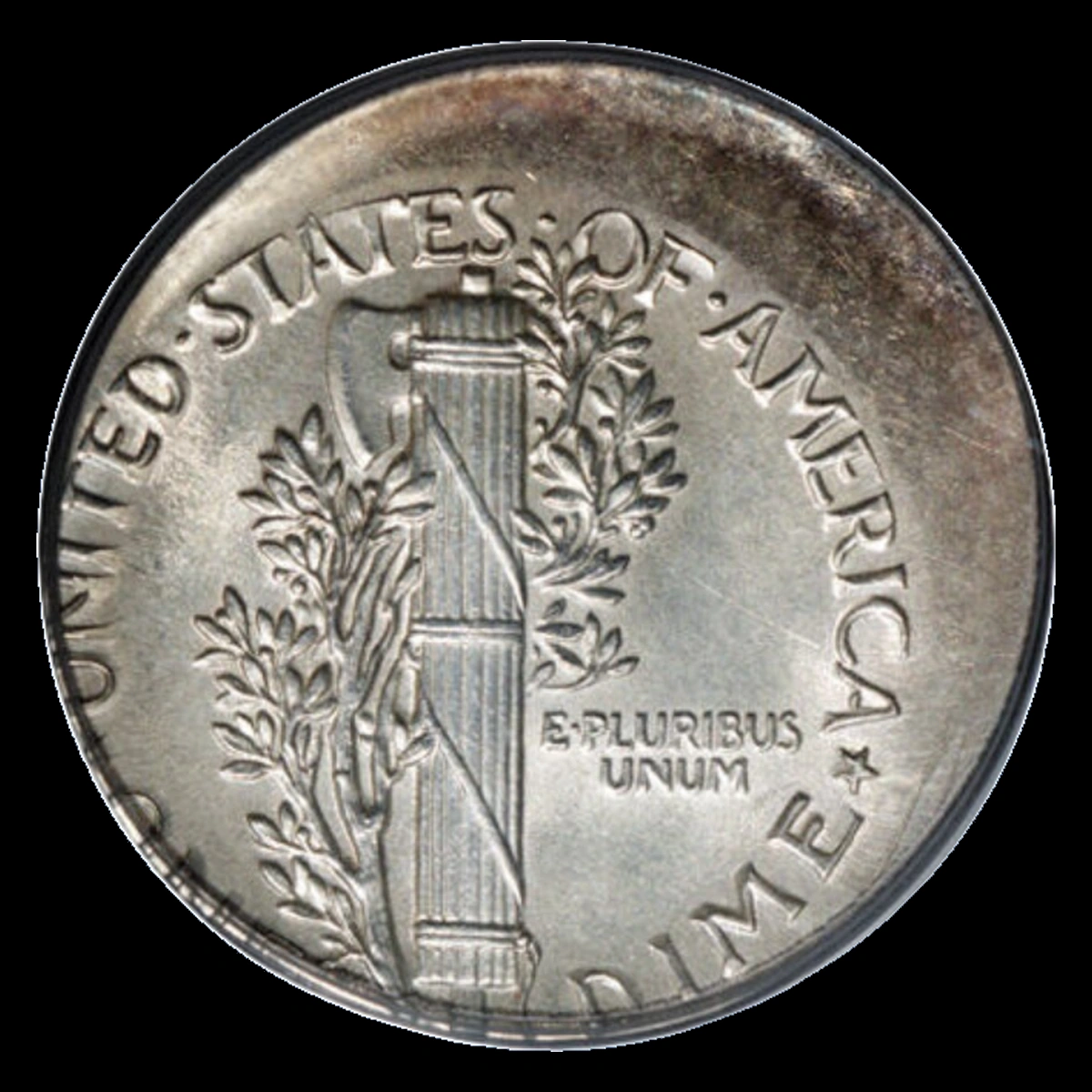 1939 Mercury Dime: Off Center Strike