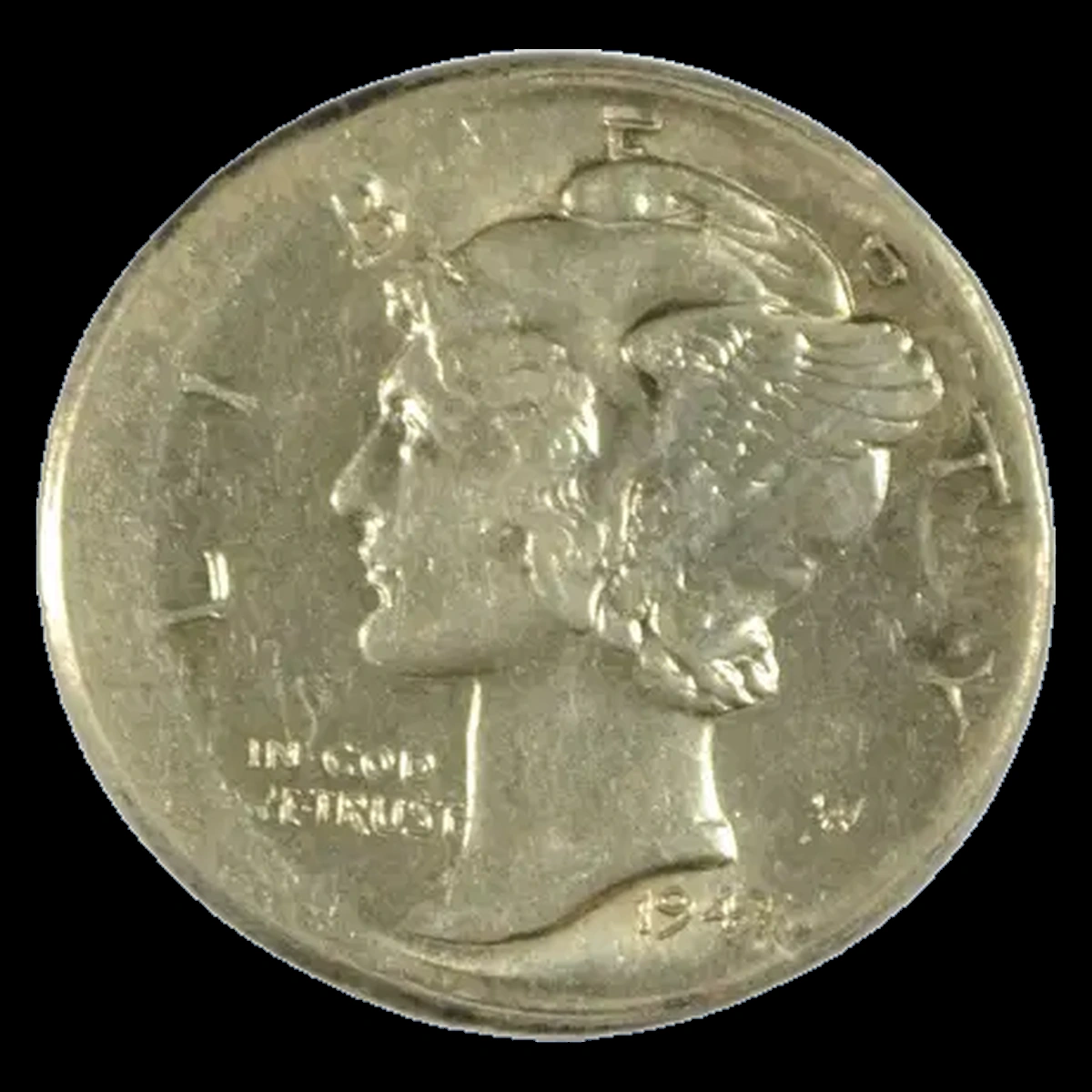 1943 Mercury Dime: Broadstrike