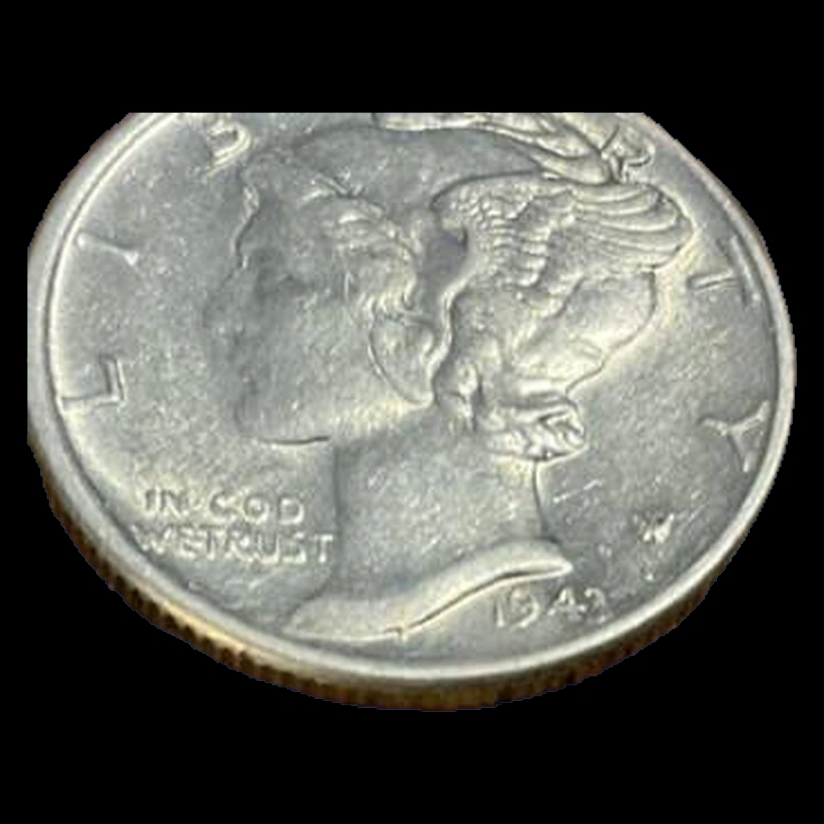 1943 Mercury Dime: Die Crack