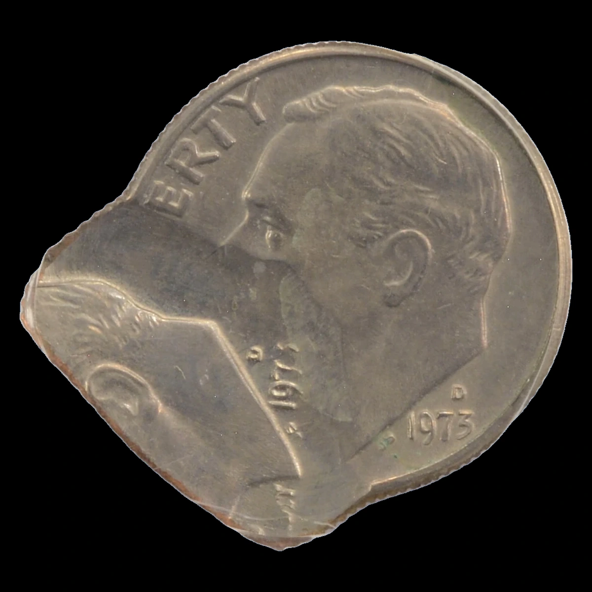 1973 Roosevelt Dime: Chain Strike