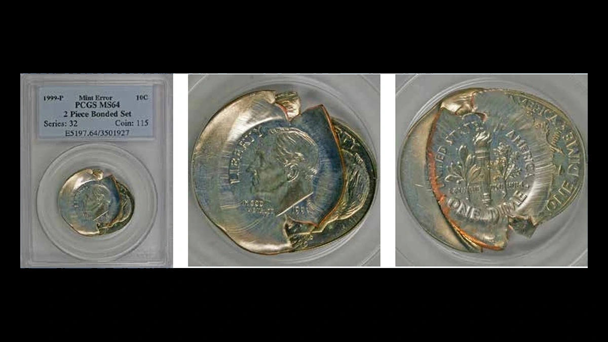 1999 Roosevelt Dime: Bonded Multiple Strike