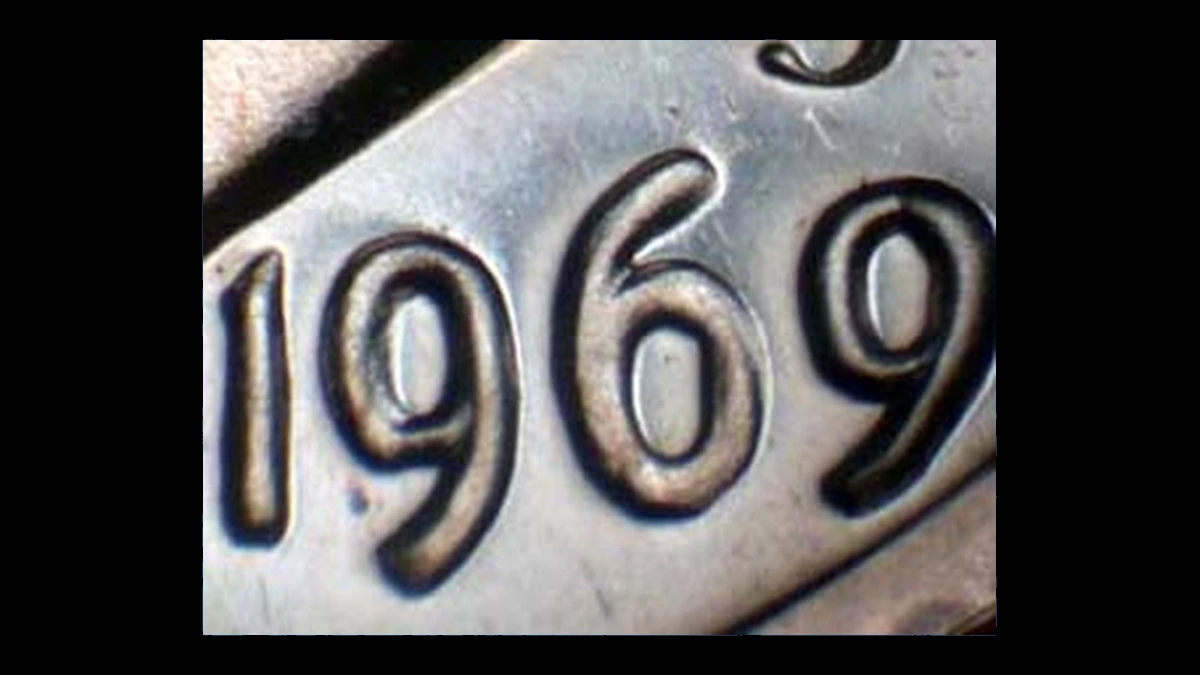 1969 Roosevelt Dime: Doubled Die Obverse