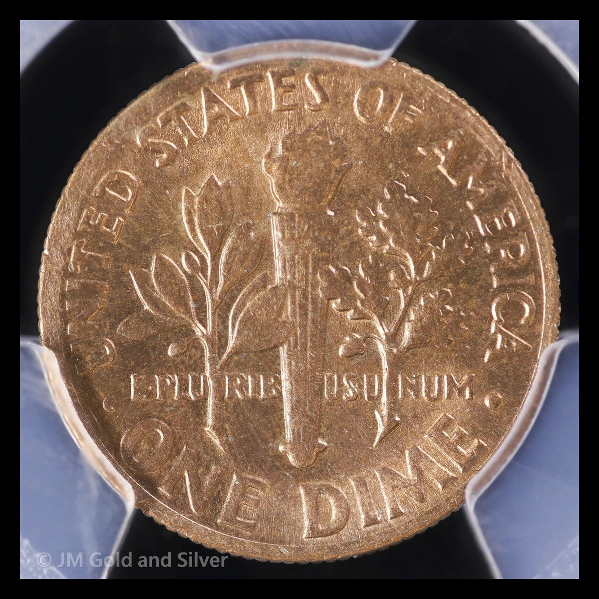 1969 Roosevelt Dime: Missing Reverse Clad Layer