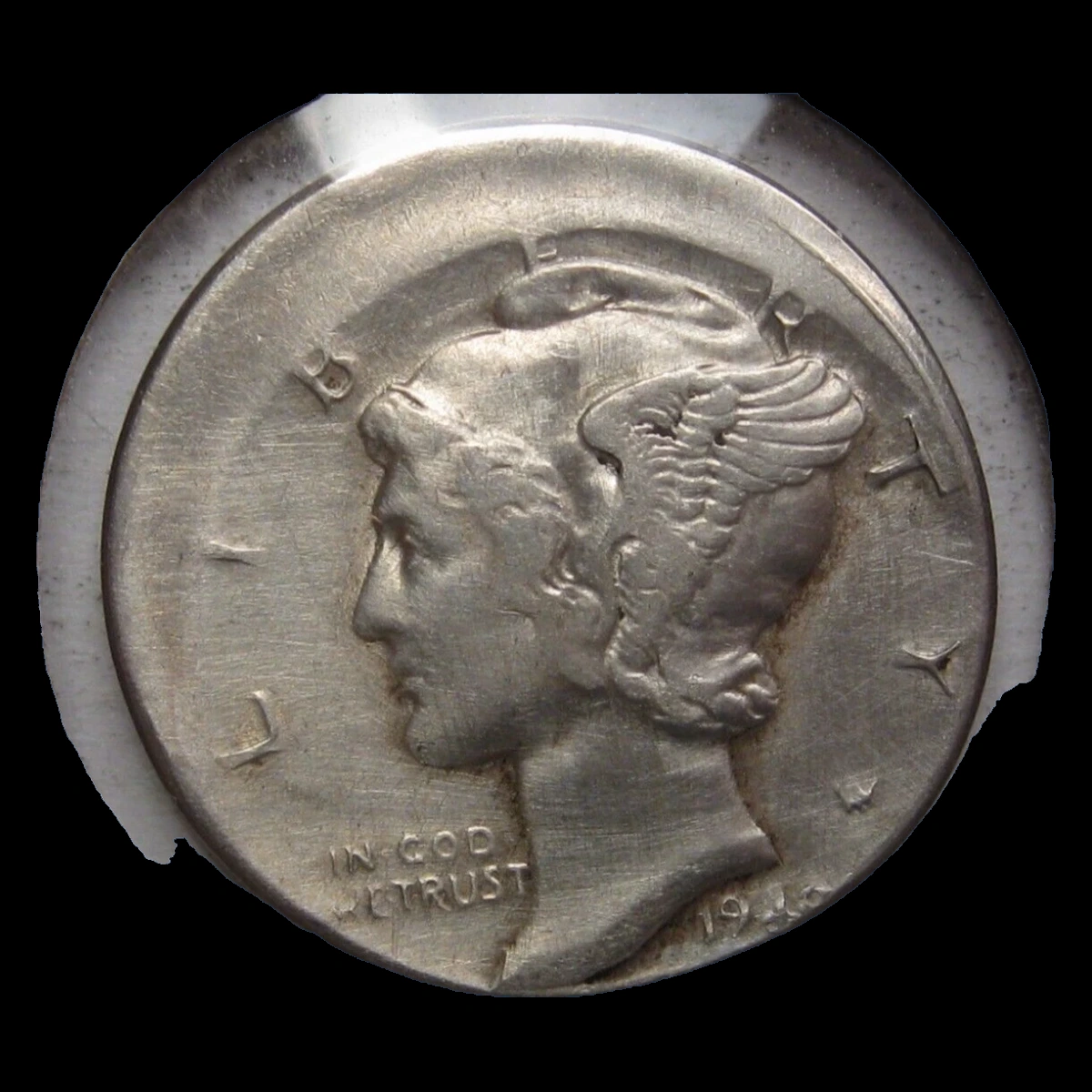 1940 Mercury Dime: Off-Center Strike