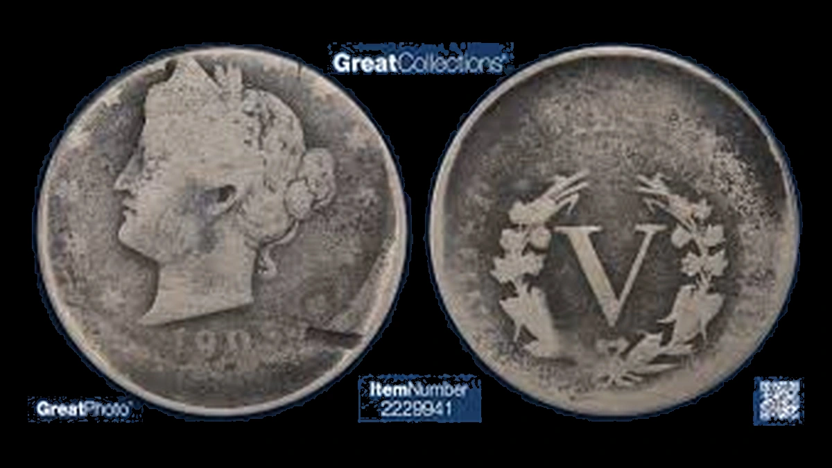 1905 Liberty Nickel: Off-Center Strike