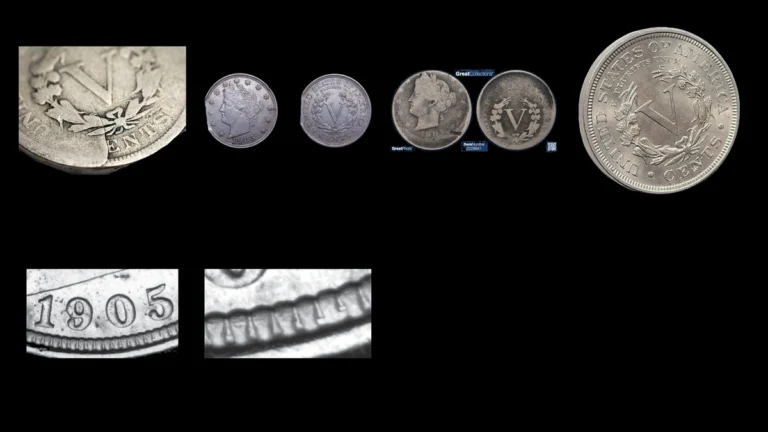 1905 Nickel Errors — error coin photographs