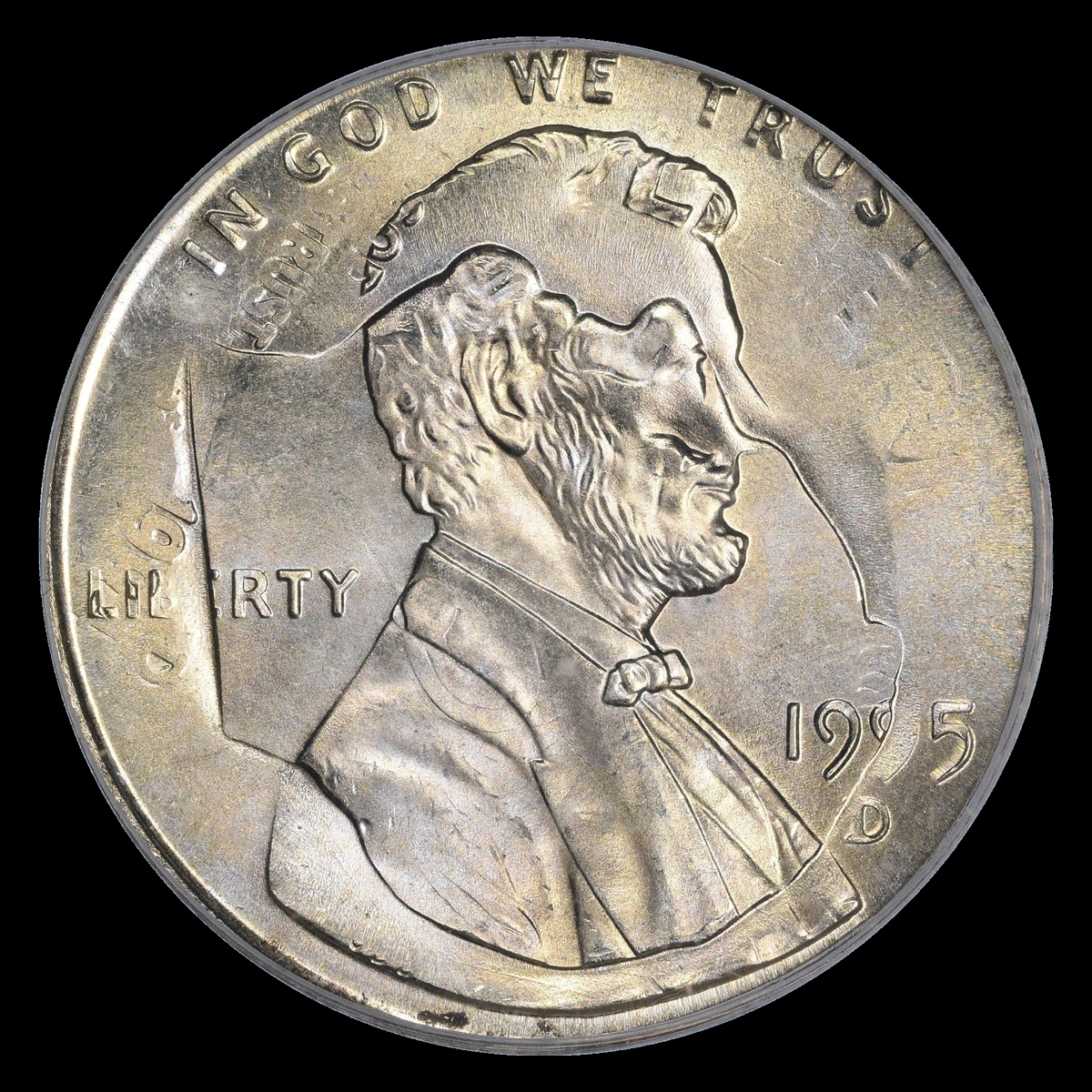 1995 Roosevelt Dime: Overstrike / Double Denomination