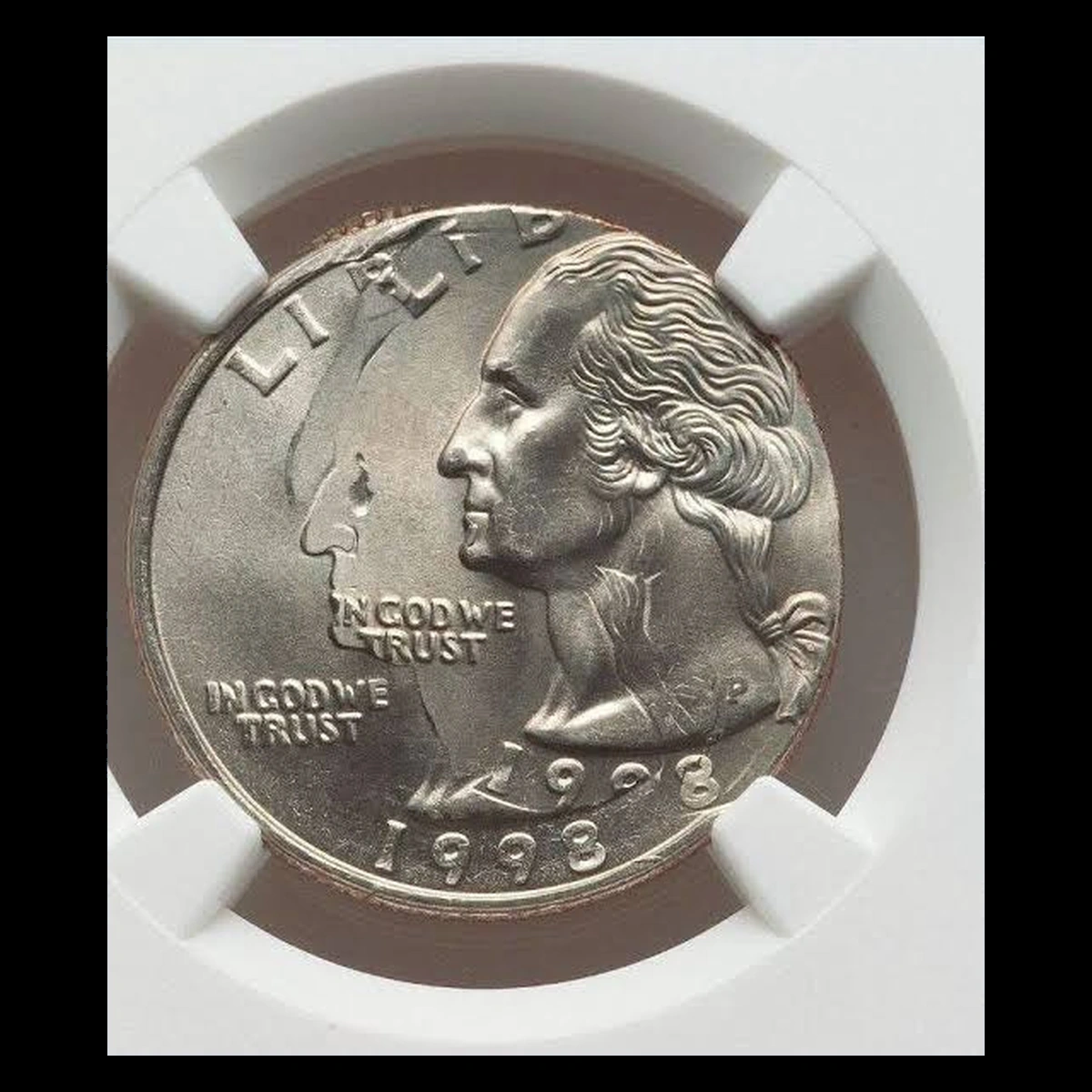 1998 Washington Quarter: Double Strike with Off-Center Second Strike