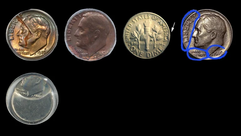 1980 Dime Errors — error coin photographs