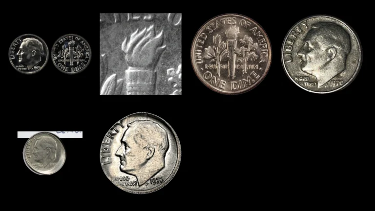 1970 Dime Errors — error coin photographs
