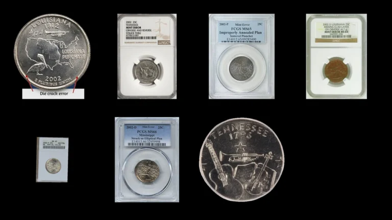 2002 Quarter Errors — error coin photographs