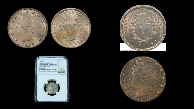 1889 Nickel Errors — error coin photographs