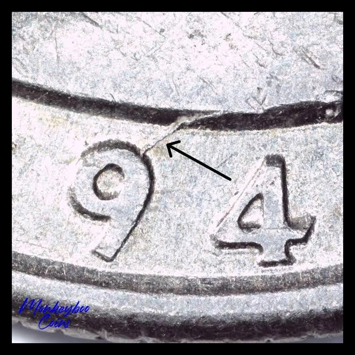 1994 Washington Quarter: Die Crack