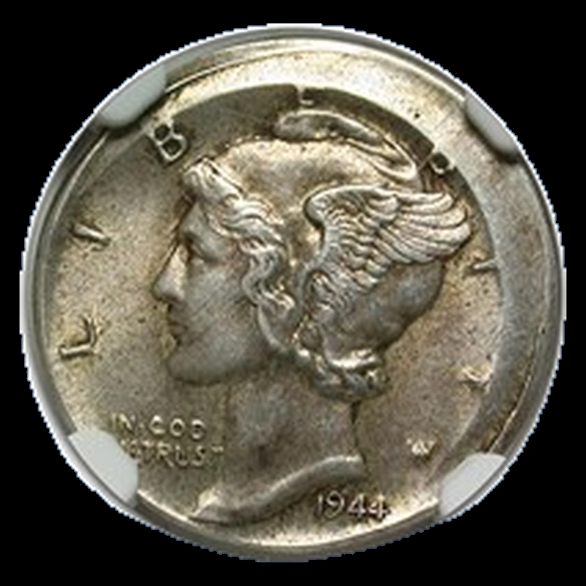 1944 Mercury Dime: Off-Center Strike