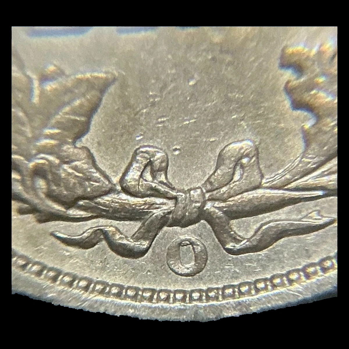 1901 Barber Dime: Repunched Mintmark