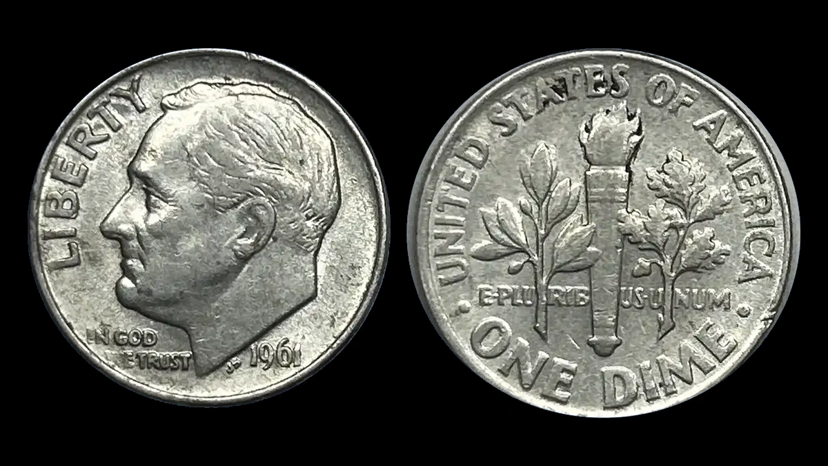 1961 Roosevelt Dime: Missing Design Detail